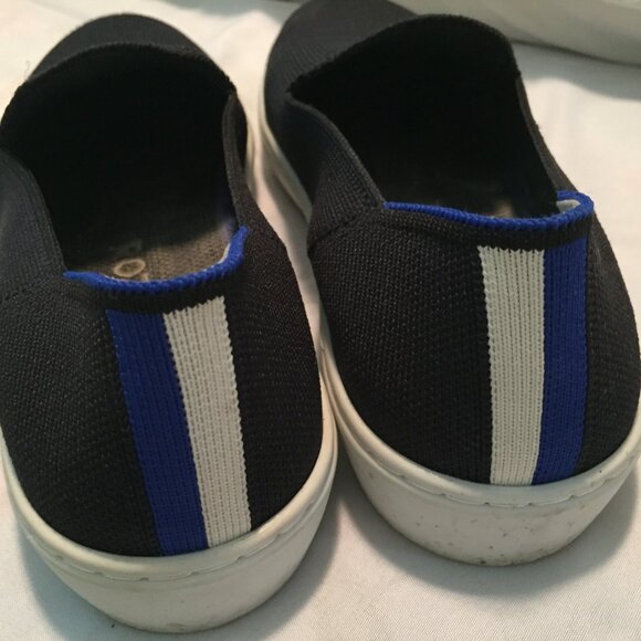 Rothy's Womens Size 7.5 Black Slip on Comfort Shoe Washable - Picture 4 of 12